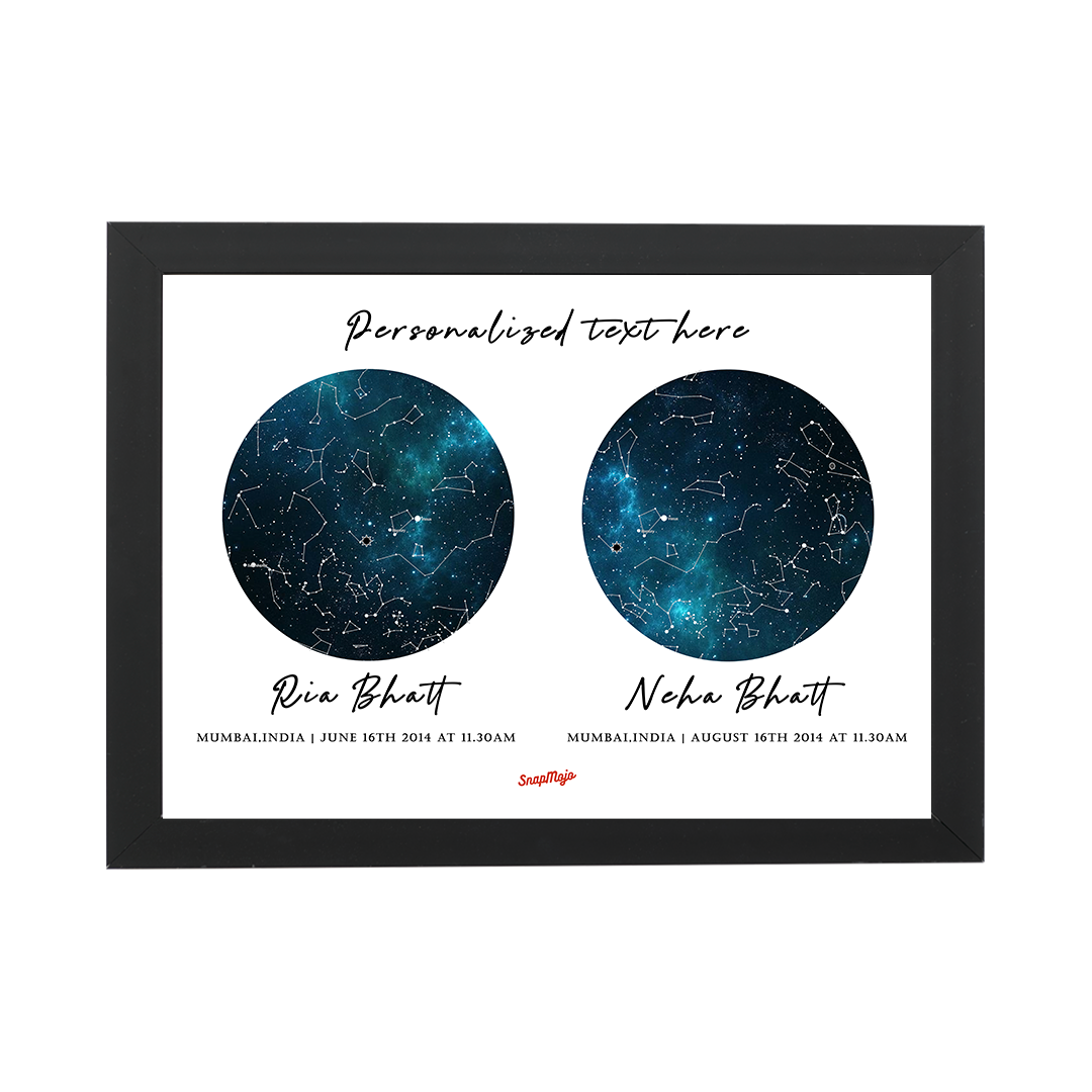 Personalized Long Distance Love Star Map